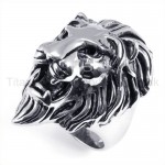Classical Lion Head Titanium Ring 19245