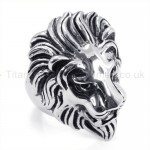 Classical Lion Head Titanium Ring 19245