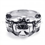 Classical Cross Titanium Ring 19249