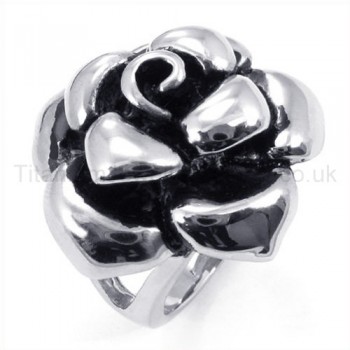 Classical Rose Titanium Ring 19255