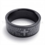 Cross Black Titanium Ring 19271