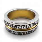 Golden Groove Titanium Ring 19273