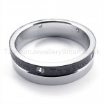 Diamonds Titanium Ring 19276