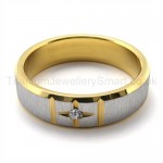 Golden Cross Titanium Ring 19277