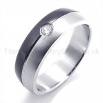 Diamond Titanium Ring 19282