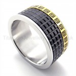 Anaglyph Titanium Ring 19293