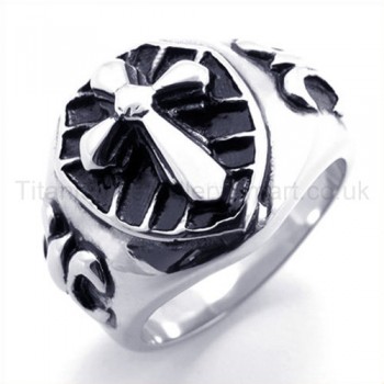 Cross Titanium Ring 19295