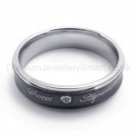 Diamond Titanium Ring 19307