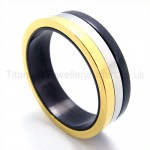 Three Colored Titanium Ring 19336