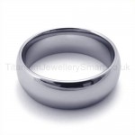 Silvery Pure Titanium Ring 19385