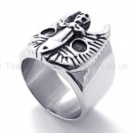 Classical mask Titanium Ring 19588