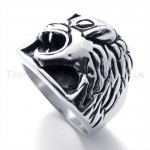 Classical Leopard Head Titanium Ring 19589