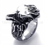 Classical Eagle Head Titanium Ring 19590
