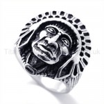 Pharaoh's Head Titanium Ring 19591