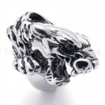 Classical Leopard Head Titanium Ring 19769