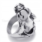 Classical Leopard Head Titanium Ring 19769