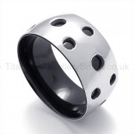 Circular Holes Titanium Ring 19772