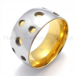 Circular Holes Titanium Ring 19773