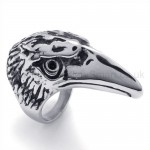 Classical Hawk Head Titanium Ring 19846