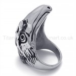 Classical Hawk Head Titanium Ring 19846