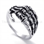 Classical Skeleton PAWS Titanium Ring 19847