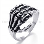 Classical Skeleton PAWS Titanium Ring 19847