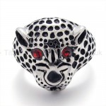 Leopard Head Titanium Ring 19850