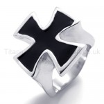 Black Cross Titanium Ring 19941
