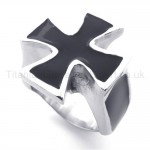 Black Cross Titanium Ring 19941