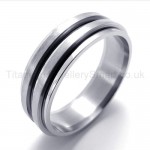 Silvery Pure Rotatable Titanium Ring 19988