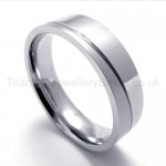 Silvery Pure Titanium Ring 19989