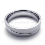 Silvery Pure Titanium Ring 19989