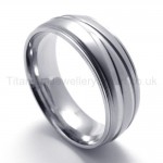 Stagger Texture Titanium Ring 19990