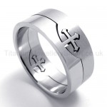 Detachable Cross Titanium Ring 20010