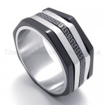 Polygonous Titanium Ring 20084