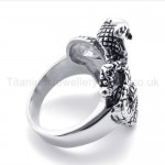 Classical Elapid Titanium Ring 20129