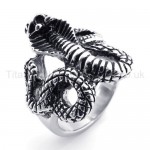 Classical Elapid Titanium Ring 20129