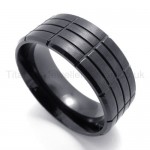 Black Four Loops Titanium Ring 20130