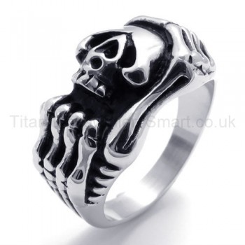 Classical Skulls Titanium Ring 20174