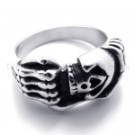 Classical Skulls Titanium Ring 20174