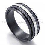 Black Laciniate Titanium Ring 20175