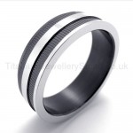 Black Laciniate Titanium Ring 20175