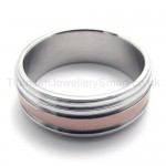 Silvery Titanium Ring 20176