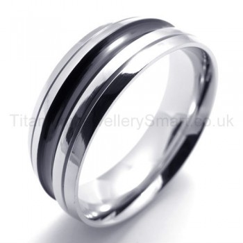 Notched Titanium Ring 20177