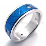 Blue Titanium Ring 20178