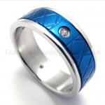 Blue Titanium Ring 20178