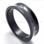 Black Cross Titanium Ring 20180