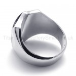 Classical Shield Titanium Ring 20204