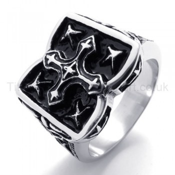 Classical Cross Titanium Ring 20207