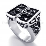 Classical Cross Titanium Ring 20207